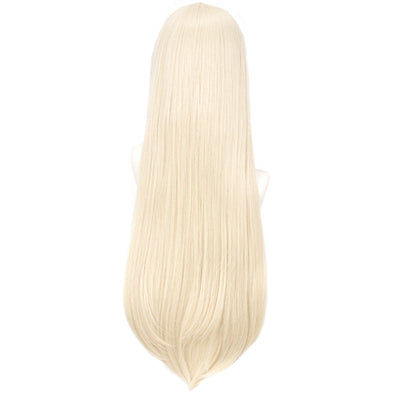 Peluca Anime con Flequillo Dorado Leche - Cosplay Premium - Image 7