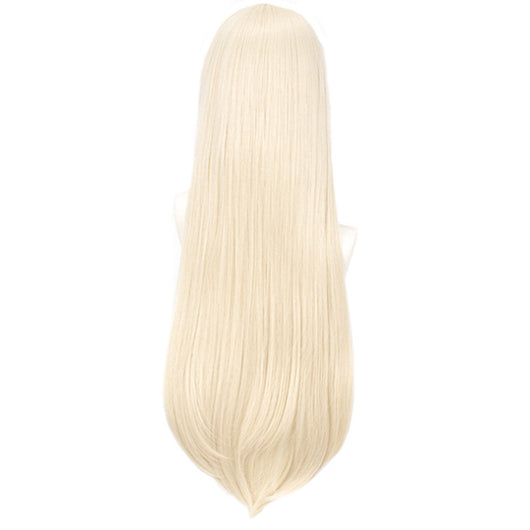 Peluca Anime con Flequillo Dorado Leche - Cosplay Premium - Image 7