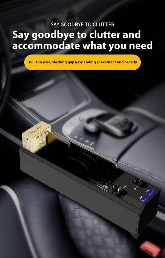 Organizador de Auto con Cargador Dual USB y Almacenamiento Inteligente - Image 24