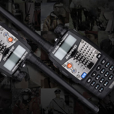 Radio Portátil Baofeng UV-5RA Doble Banda y Pantalla Dual - Alta Potencia para Aventuras