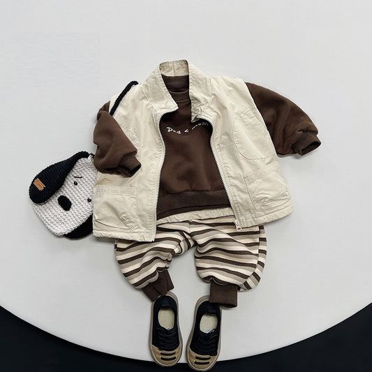 Sudadera Infantil Estilo Mori Coreano con Diseño Impreso - Unisex