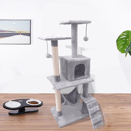 Árbol Rascador Multicapa para Gatos con Plataformas de Juego - Image 2