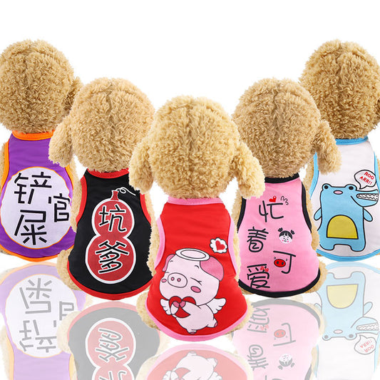Chaleco Cartoon para Perros y Cachorros - Ropa Cómoda y Adorable