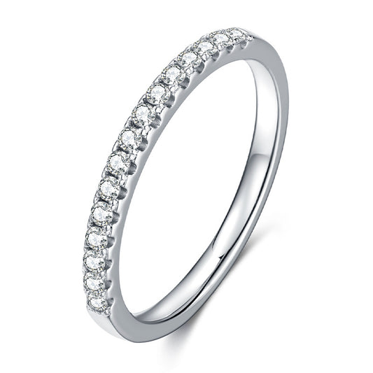 Anillo de Moissanita con Diseño Moderno Estilo Ins - Image 2