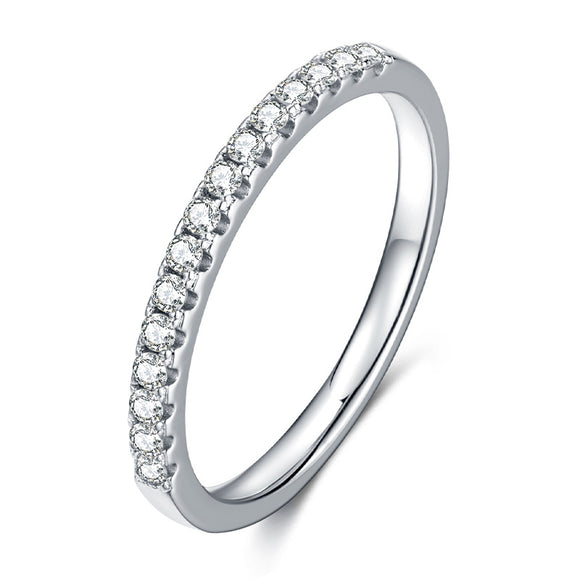 Anillo de Moissanita con Diseño Moderno Estilo Ins