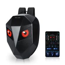 Mochila LED con Pantalla Interactiva para Motociclistas - Diseño Luminoso