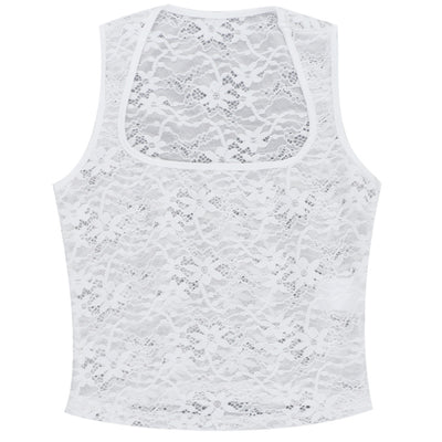 Top Encaje Espalda Descubierta con Tirantes Ajustables - Image 18