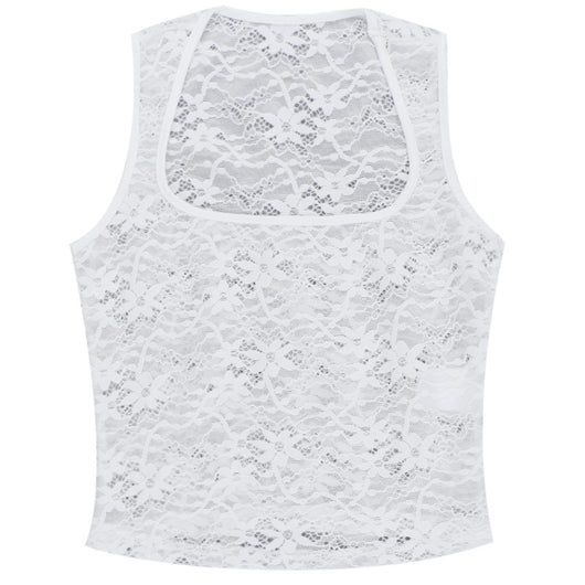 Top Encaje Espalda Descubierta con Tirantes Ajustables - Image 18