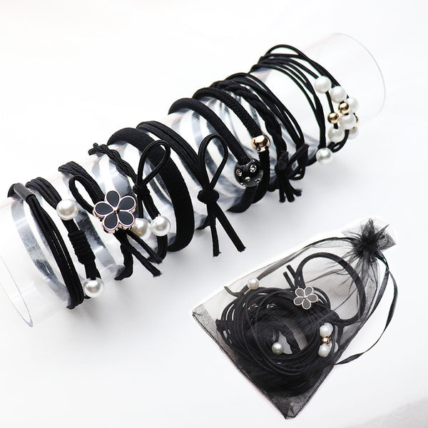 Set de 12 Bandas Elásticas de Goma para Cabello de Alta Resistencia