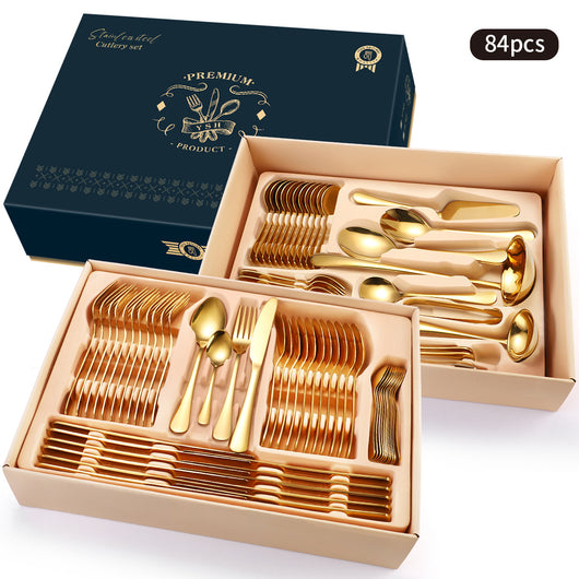 Juego de Cubiertos Premium en Acero Inoxidable con Estuche de Regalo - Image 9