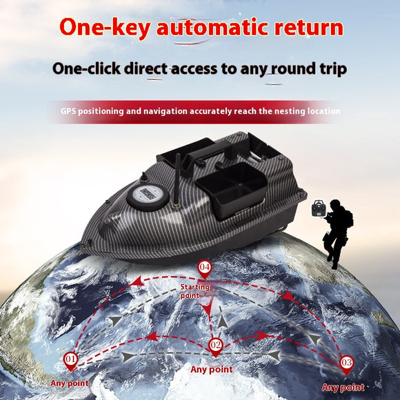 Bote de Cebo Inteligente con Control Remoto y Retorno Automático