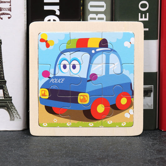 Puzzle de Madera 3D Animales Infantil 9 Piezas con Diseño de Dibujos Animados - Image 33