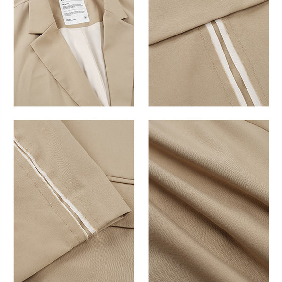 Blazer Casual Khaki para Hombre - Corte Moderno y Versátil