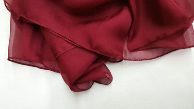 Pañuelo de Seda Elegante Liso para Mujer - Todas las Estaciones - Image 32