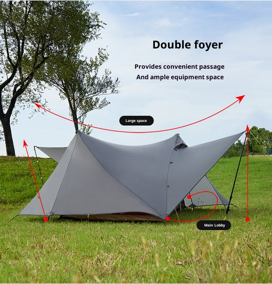 Tienda de Campaña Ultraligera Impermeable de Doble Pared con Estructura Autoportante - Image 19