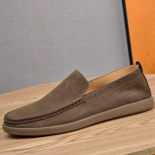 Zapatos Casuales de Cuero Suave Transpirables para Hombre - Image 2