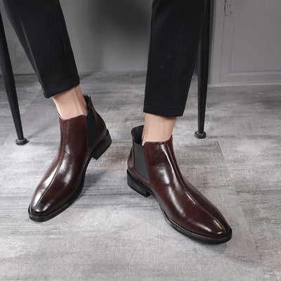 Botas Martin Puntiagudas de Cuero para Hombre - Estilo Británico Premium - Image 2