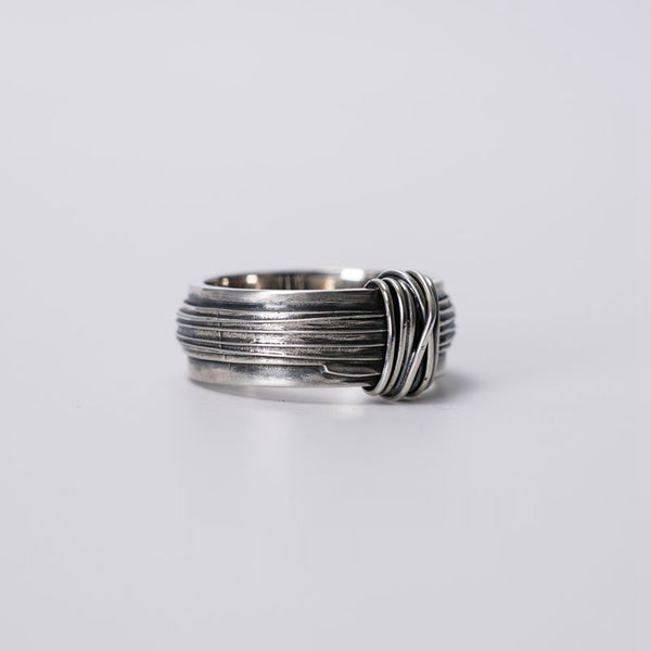Anillo Vintage Tejido a Mano con Alambre Pulido para Hombre - Image 6