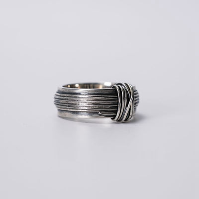 Anillo Vintage Tejido a Mano con Alambre Pulido para Hombre - Image 6