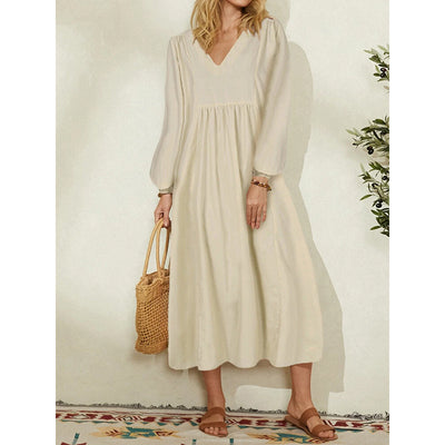 Vestido Suelto de Algodón con Mangas Farol - Colección Otoño - Image 6