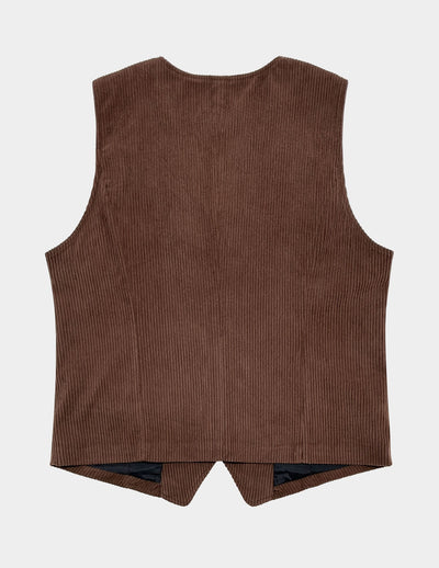 Chaleco de Pana para Hombre con Bolsillos de Patchwork y Chaqueta Exterior - Image 14