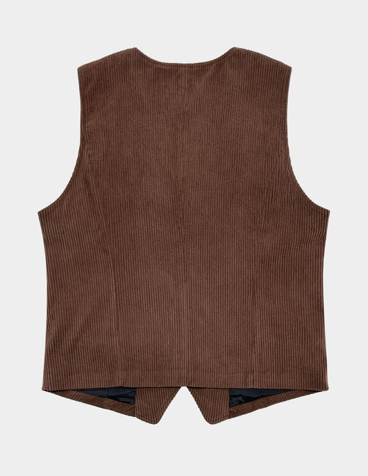 Chaleco de Pana para Hombre con Bolsillos de Patchwork y Chaqueta Exterior - Image 14