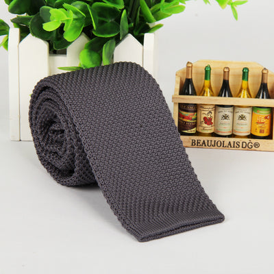 Corbata Tejida Unicolor para Hombre - Image 11