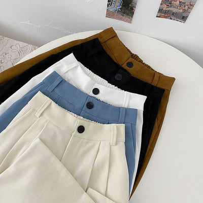 Pantalón Palazzo Blanco de Cintura Alta con Caída Elegante - Image 3
