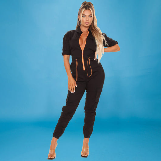 Jumpsuit Tallas Grandes con Cintura Ajustable y Mangas Largas - Image 12