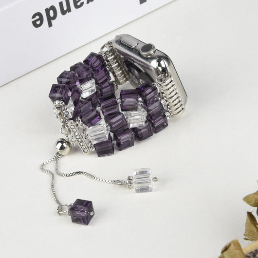 Correa de Reloj Cristal Cuadrado Grande con Elasticidad - Image 15
