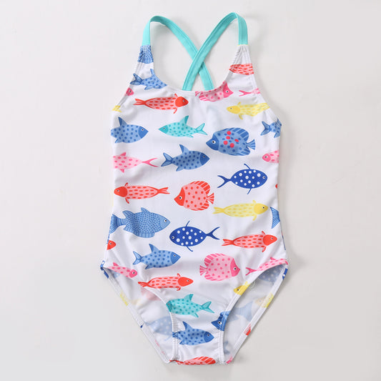 Traje de Baño Infantil sin Mangas - Cómodo y Seguro para Niñas