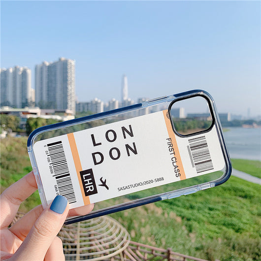 Funda iPhone 11 Silicona Antigolpes Diseño Cartoon Ticket Doble Color - Image 4