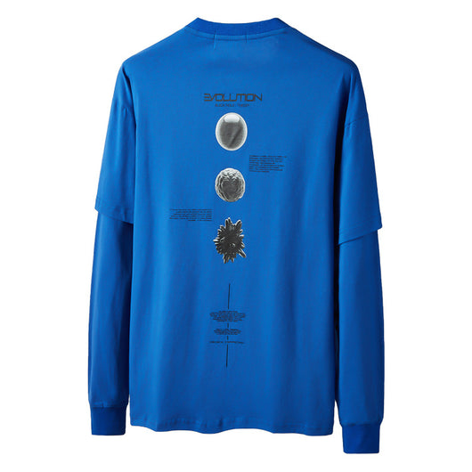 Camiseta Holgada de Algodón con Manga Larga para Hombre - Image 7