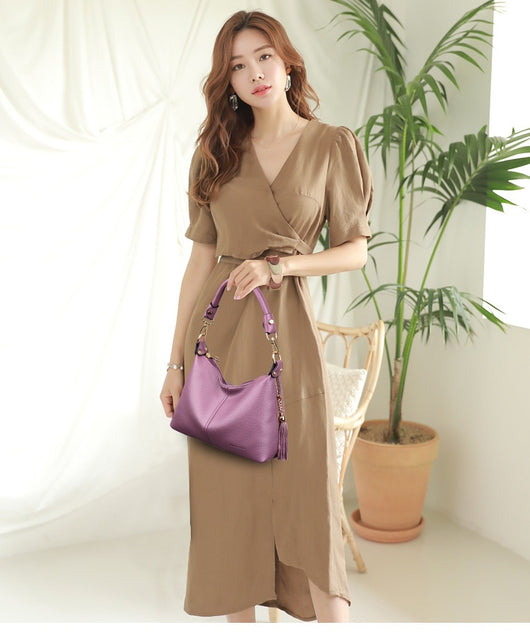 Bolso de Cuero Suave para Mamá - Bandolera Elegante Multiuso - Image 15