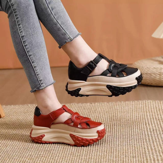 Sandalias Plataforma Transpirables con Diseño Calado para Mujer - Image 16