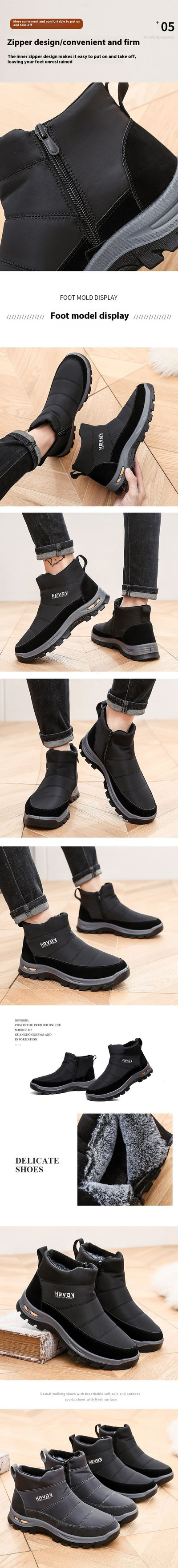 Zapatos Deportivos Casuales para Hombre con Forro Polar Térmico - Image 7