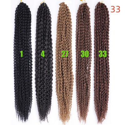 Peluca Larga Rizada Negra con Trenzas - Image 9
