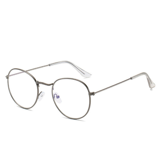 Gafas Retro Coreanas de Marco Pequeño con Espejo Plano y Metal