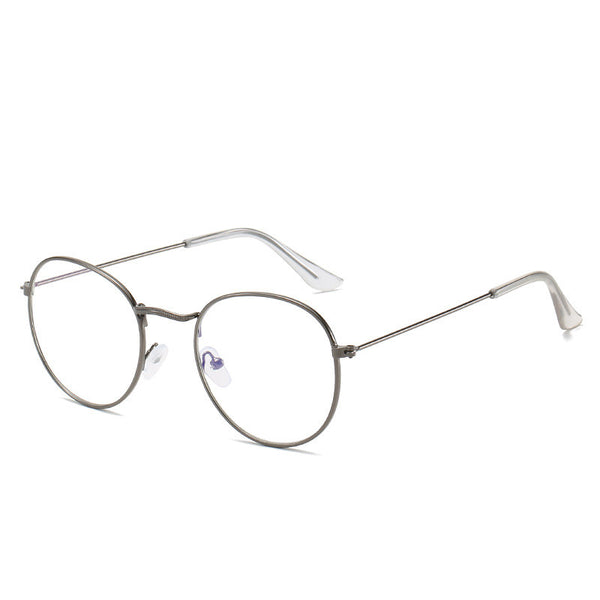 Gafas Retro Coreanas de Marco Pequeño con Espejo Plano y Metal