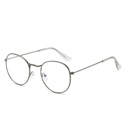 Gafas Retro Coreanas de Marco Pequeño con Espejo Plano y Metal