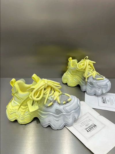 Tenis Casual para Mujer con Suela Gruesa y Malla Transpirable - Image 2