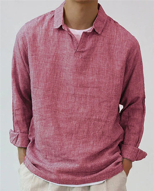 Camisa Pullover Oversize para Hombre - Manga Larga Casual Verano - Image 4