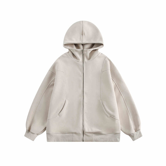 Sudadera Holgada con Capucha y Cuello Alzado para Mujer - Image 2