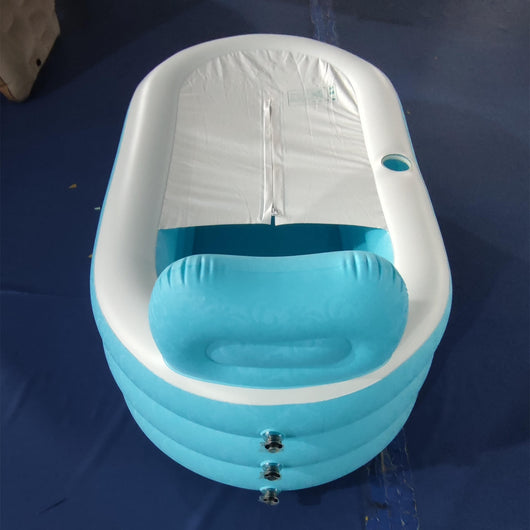 Bañera Plegable Inflable para Departamentos Pequeños - Tina Portátil PVC Resistente - Image 5