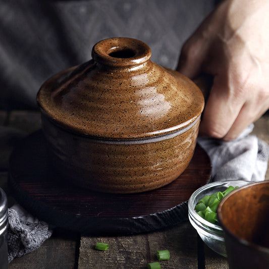 Olla de Barro Artesanal para Arroz y Sopas - Resistencia a Alta Temperatura