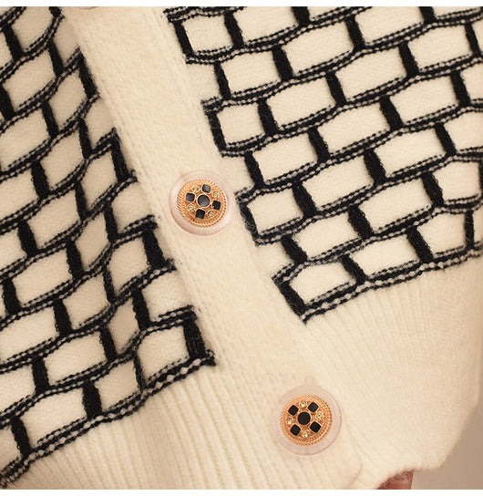 Cardigan Tejido Estilo Occidental con Efecto Silueta Esbelta - Image 5