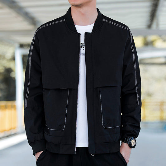 Abrigo Tipo Béisbol Coreano para Hombre - Estilo Casual Moderno - Image 2