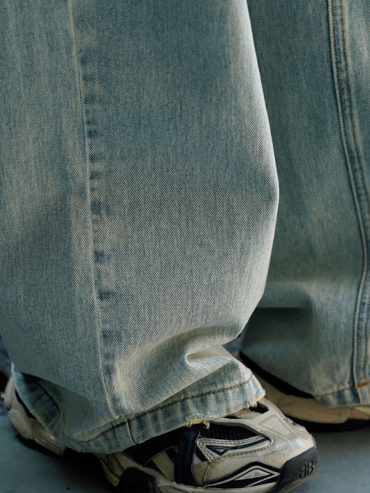 Pantalones Casuales Sueltos Azul Claro para Mujer - Corte Relajado y Cómodo - Image 16