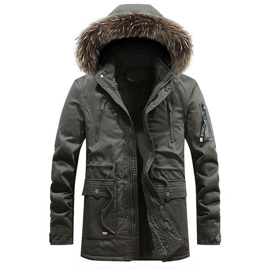 Chamarra de Invierno Estilo Coreano para Hombre con Pluma - Image 3