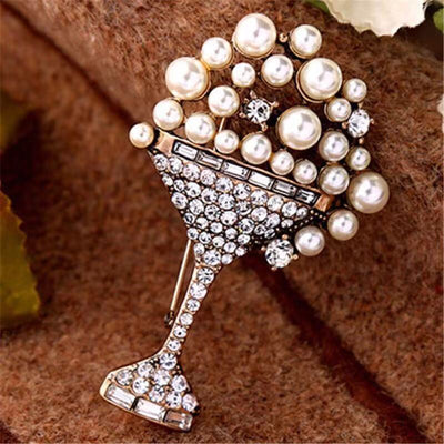 Broche Vintage de Copa de Vino - Image 8